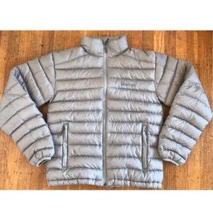 BRAND MARMOT Grey/Silver Puffer Down Jacket